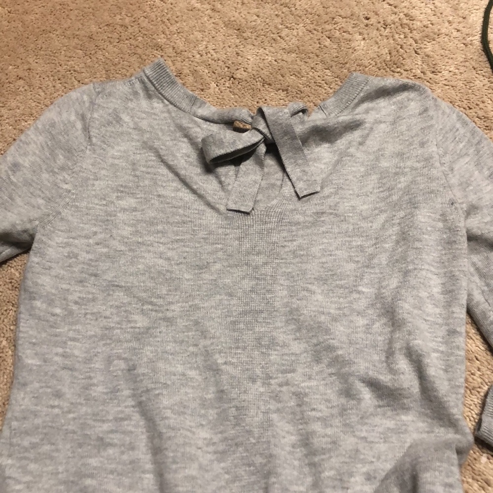 Tie back sweater